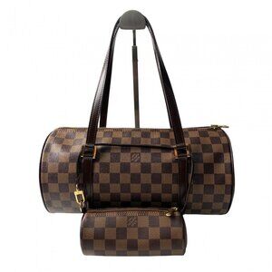 LOUIS VUITTON Authentic Brown Damier Papillon 30 Pouch